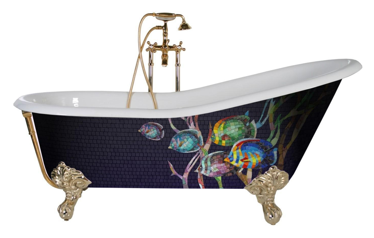 облицовка чугунной ванны мозаикой