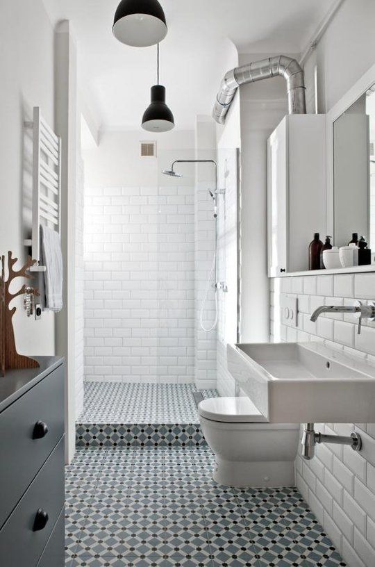 узкая ванная комната дизайн