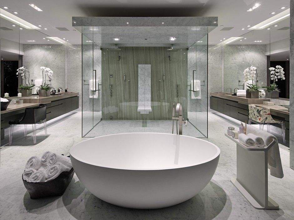 дизайн-проект большой ванной комнаты