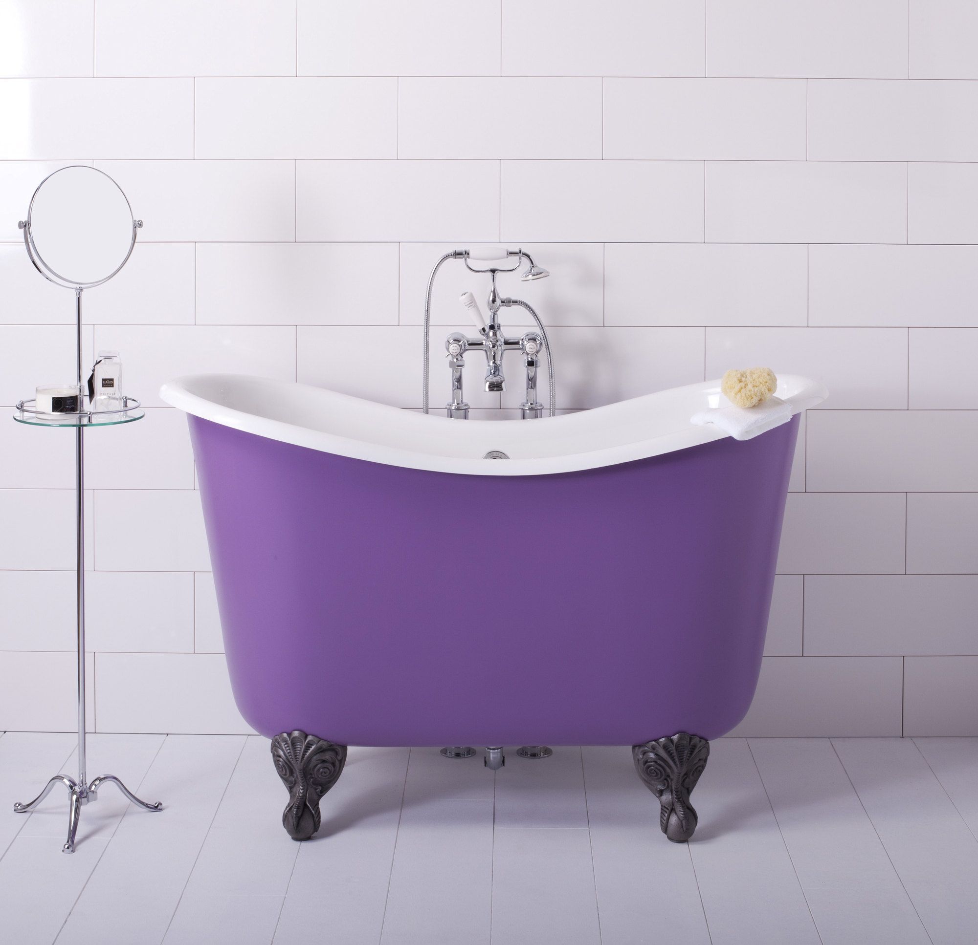 TUBBY TOO Traditional Bathrooms узкая и высокая ванная в классическом стиле на лапах (ALB.21.CP)