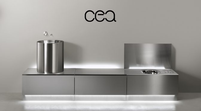 ABACO от компании CEA Design — модульная система для ванной из нержавеющей стали