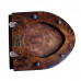 дизайнерское деревянное сиденье и крышка для унитаза Solium Ammonitum