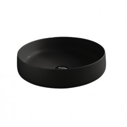 ArtCeram COGNAC 48х48х12 см круглая накладная раковина керамическая без отверстия под смеситель, белая, черная или цветная, кирпичный цвет