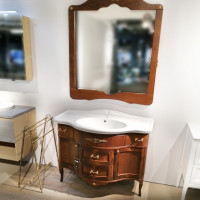 Palladio Bagno Pui итальянская мебель для ванной классика 110 см В НАЛИЧИИ шпон ореха