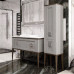Tribeka Bagno Pui мебель для ванной в глянцевом окрасе серый цемент глянец CEMENTO LUCIDO с ножками, размер 100х44 120х44 140х44 В НАЛИЧИИ