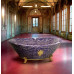 Baldi премиум дорогая ванна из аметиста 200х110 см, овальная напольная "на лапах"