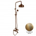 Elizabeth Fima Carlo Frattini душевая колонна ретро с изливом (носиком) для ванны, бронза, золото