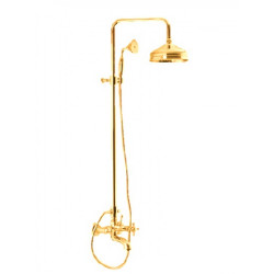 Elizabeth Fima Carlo Frattini душевая колонна ретро с изливом (носиком) для ванны, бронза, золото