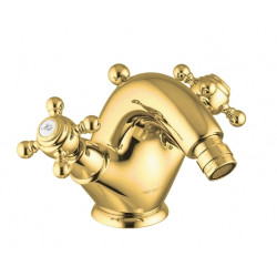 Elizabeth Fima Carlo Frattini cмеситель для биде на 1 отв ретро, золото, бронза