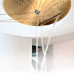Carlo Frattini круглый верхний тропический душ 400 мм, хром, золото