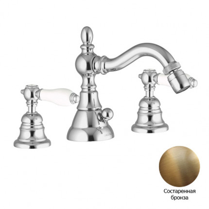 Herend Carlo Frattini классический смеситель для биде 3 отв, хром, бронза (Италия) В НАЛИЧИИ Herend Carlo Frattini классический смеситель для биде 3 отв, хром, бронза (Италия) В НАЛИЧИИ