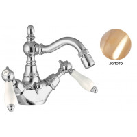 Herend Carlo Frattini классический смеситель для биде 1 отв, хром, бронза и золото (Италия) В НАЛИЧИИ