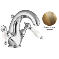 Herend Carlo Frattini классический кухонный смеситель 1 отв, бронза и золото (Италия) В НАЛИЧИИ
