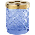 Cut crystal blue аксессуары для ванной голубой хрусталь Cristal et Bronze