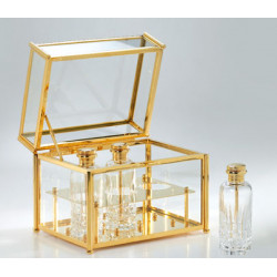 Шкатулка из хрусталя для парфюма Cristal et Bronze