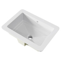 Pop Rectangle DVX раковина под столешницу прямоугольная 60х42 53х37 45х32 см, классика, санфарфор, премиум, с переливом, белая