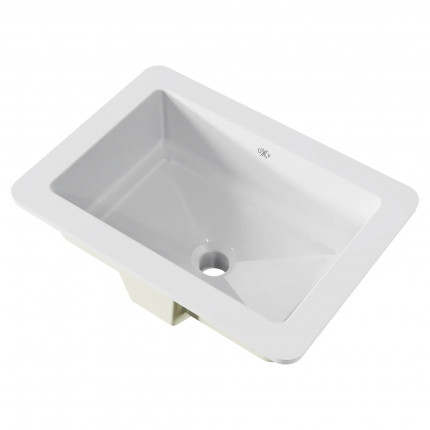 Pop Rectangle DVX раковина под столешницу прямоугольная 60х42 53х37 45х32 см, классика, санфарфор, премиум, с переливом, белая Pop Rectangle DVX раковина под столешницу прямоугольная 60х42 53х37 45х32 см, классика, санфарфор, премиум, с переливом, белая