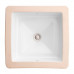 Pop Square DVX раковина под столешницу квадратная, классика 32х32 37х37 44х44 см, санфарфор, премиум