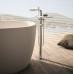 SYNERGY STONE 95 Fir Italia смеситель для ванны с полочкой