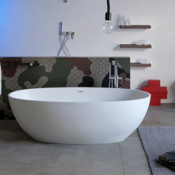 App Flaminia ванна овальная 150 / 165 / 176 см, белая, серая. черная, красная, синяя, крем