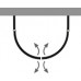 D Shape HSK пристенное полукруглое душевое ограждение 1/2 круга, ширина 96-110 см, высота 200