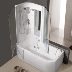 Duo Box Hafro акриловая ванна совмещенная с кабинкой с душевой 170 x 75, высота 213