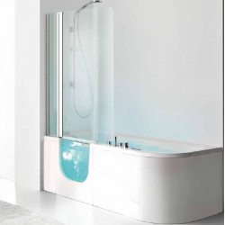 For All Box Hafro комбинированная ванна с дверцей прямоугольная с гидромассажем или без него 180х80