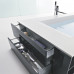 Sensual Hafro ванна дизайнерская прямоугольная из минерального литья Corian с аэромассажем с полками