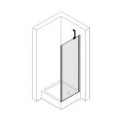 4-угольная боковая стенка Huppe для распашной двери с неподвижным сегментом