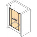 4-угольная двустворчатая распашная дверь с неподвижными сегментами для ниши