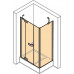 4-угольная распашная дверь Huppe с неподвижным сегментом с дополнительным элементом и боковой стенкой