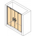 4-угольная двухсекционная раздвижная дверь Huppe с неподвижными сегментами, для ниши