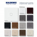 CONOFLAT Kaldewei ультраплоский квадратный душевой поддон из эмалированной стали, размер от 800 до 1200 мм, белый, черный, серый, цветной