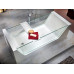 Look Knief спа ванна акриловая с прозрачными стеклянными бортами 180х80 см, с аэромассажем (опционально)