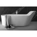 PEARL Knief дизайнерская ванна отдельностоящая овальная из искусственного камня 182x80 см, белая матовая В НАЛИЧИИ