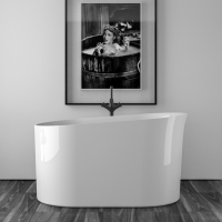 Sit Knief дизайнерская ванна отдельностоящая овальная из акрила 135х80 см