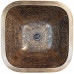 B021 раковина встраиваемая квадратная 41х41см из бронзы с фактурным дамасским рисунком Square Brocade Linkasink 