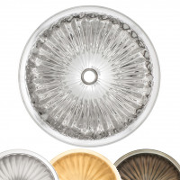 Round Fluted Linkasink раковина круглая из металла с ребристым дном 30 или 43см хром, бронза, золото, никель 