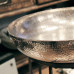 Раковина чаша 37 см из массивной бронзы с молотковым эффектом (ханд мейд) в финише матовый никель В НАЛИЧИИ