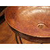 Раковина чаша 37 см из массивной бронзы с молотковым эффектом (ханд мейд) в финише состаренная бронза В НАЛИЧИИ