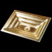 Eglomise Linkasink встраиваемая прямоугольная раковина золото или серебро из стекла