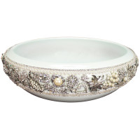 SHYRA Jeweled Linkasink круглая накладная раковина с ювелирным декором Swarovski