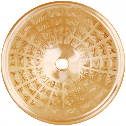 Round Pantheon Linkasink круглая встраиваемая раковина с фактурным орнаментом кессоны