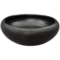 PLAIN Linkasink круглая накладная темно-коричневая раковина с хандмейд декором матовая бронза