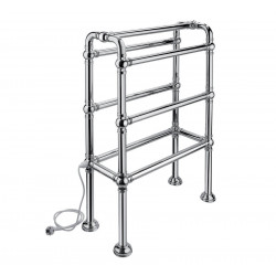 9-555 Margaroli Armonia vодульный не стационарный напольный электрический полотенцесушитель в ретро стиле из латуни