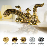 Versailles Mestre смесители для ванной барокко (серия), хром, золото