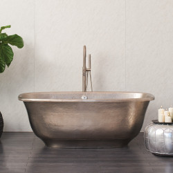 Santorini ванна из меди hand made в классическом стиле 170см античная или глянцевая медь, матовый никель