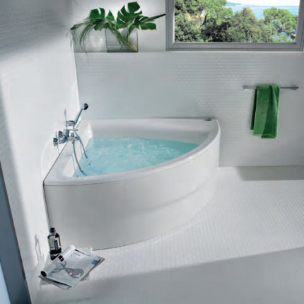 Easy Roca симметричная угловая акриловая ванна с гидромассажем
