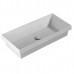 Agile Simas раковина полувстраиваемая прямоугольная 60х36 и 80х36 см белая, керамика