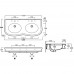 Lante Simas раковина консольная двойная классика 116x54 см В НАЛИЧИИ